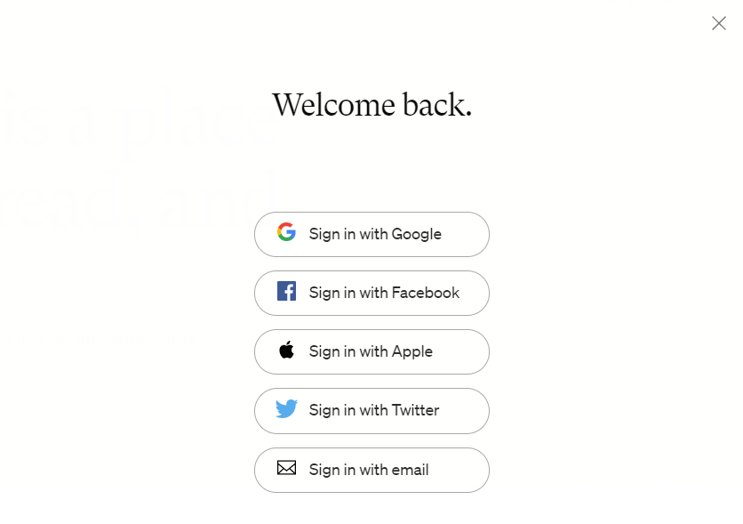 single sign on option screen