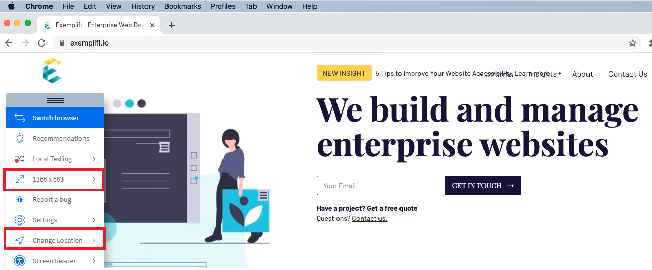 breakpoints on desktop websites