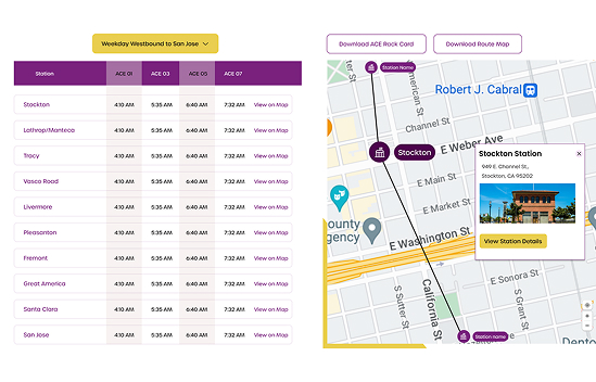 Interactive schedule navigation