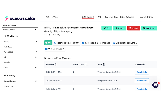 Website monitoring and security
