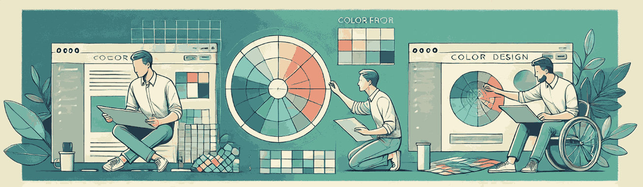 Color wheel and web page design