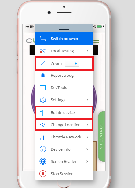 breakpoints on mobile phones