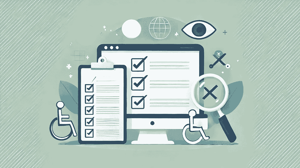 Checklist representing accessibility audit