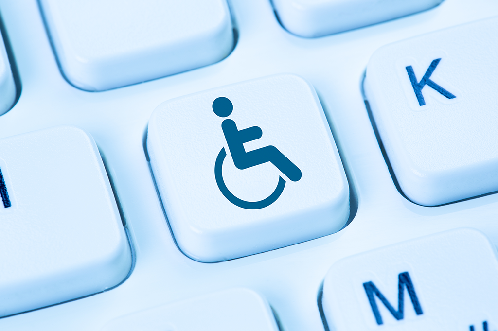 wheelchair button on keyboard