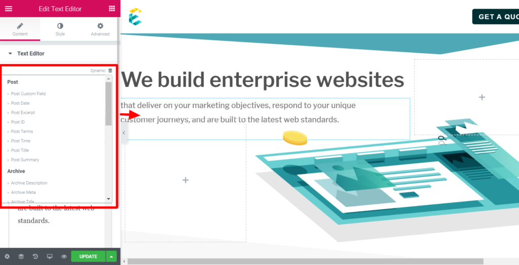 exemplifi website edited in wordpress