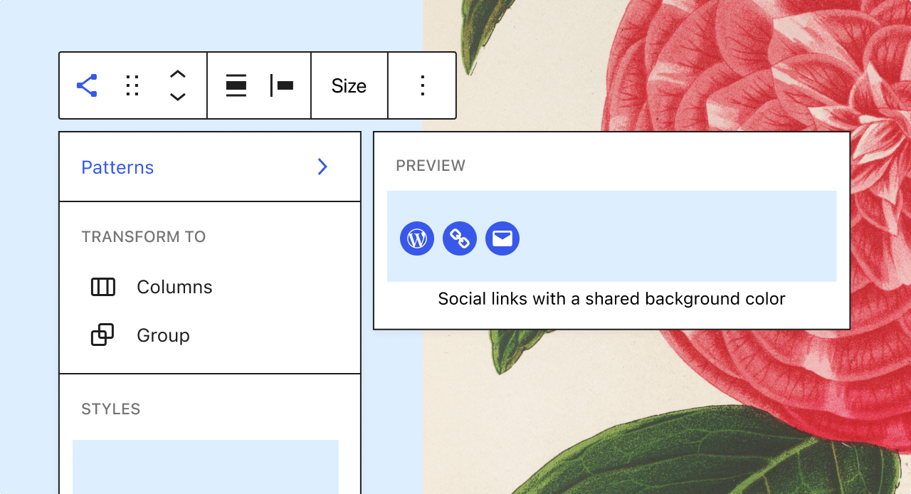 wordpress block pattern suggestions