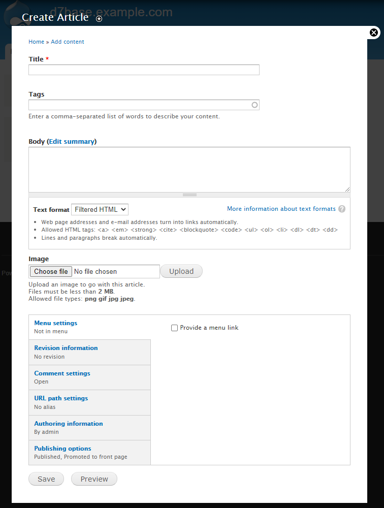 Drupal Plain Text Editor