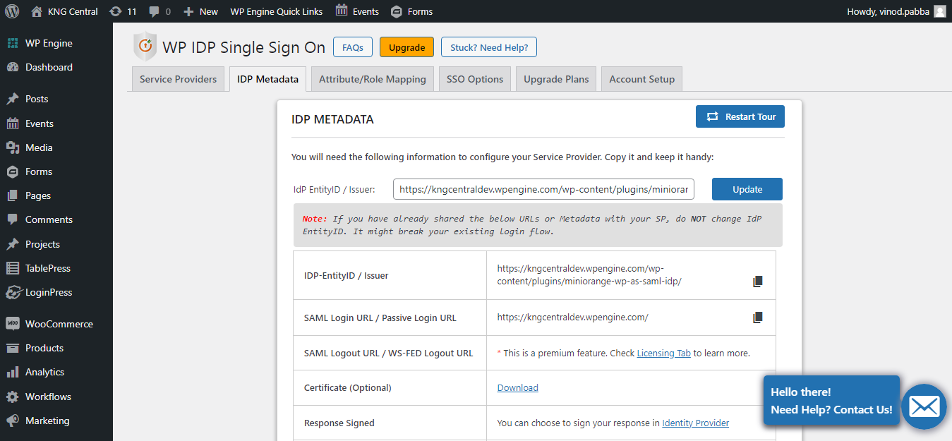 WP plugin installation