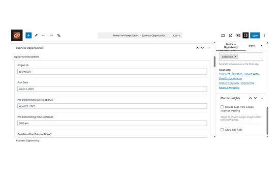 Bid Postings Management System