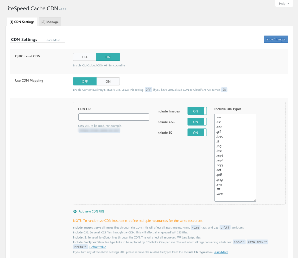 Litespeed CDN Caching