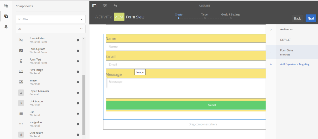 Form page