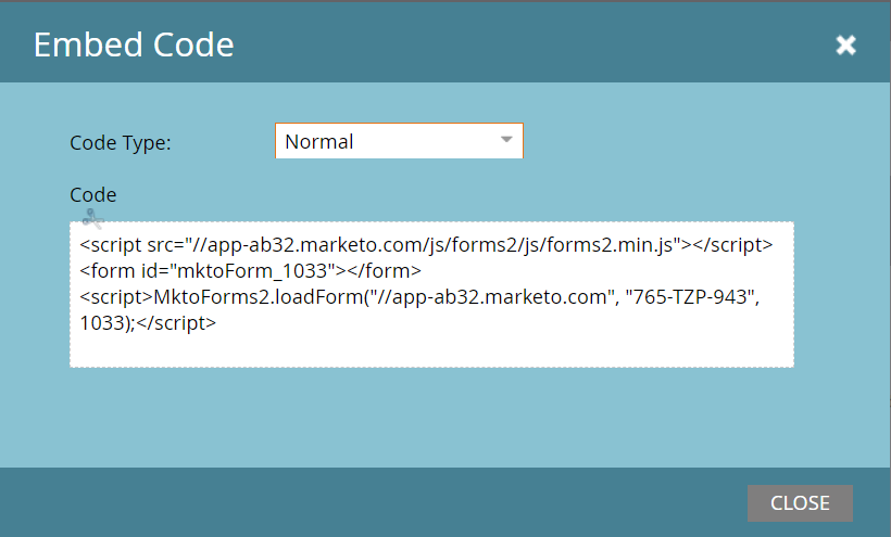 marketo code snippet