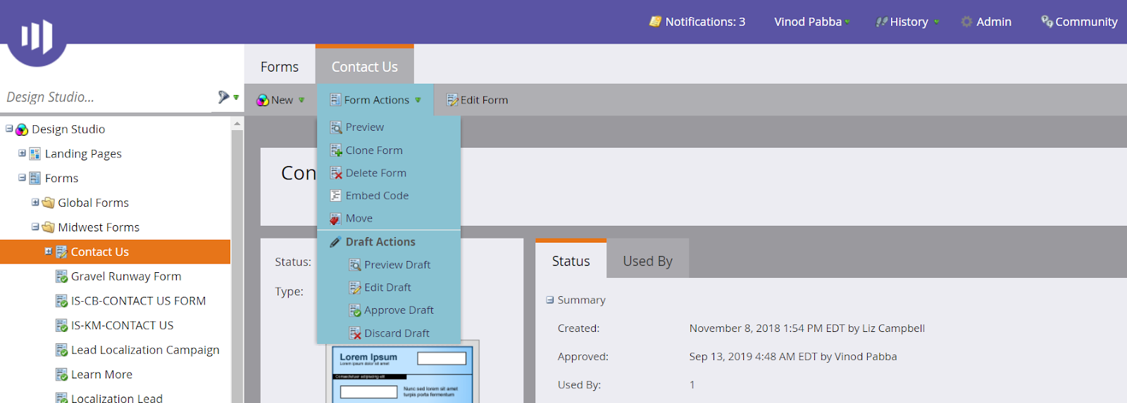 form embed on a website